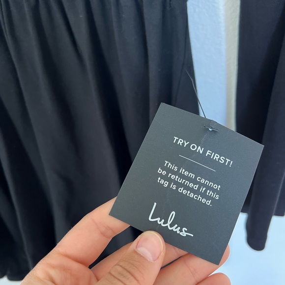 Lulu’s Black Long Sleeve Cutout Romper - Picture 3 of 9